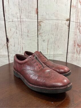 Rockport Leather Vibram soles Wingtip Brogue shoes in burgundy Men’s 10 Rockport Dustin Wingtip Oxford Burgundy CH4290 Leather Dress  main image 4